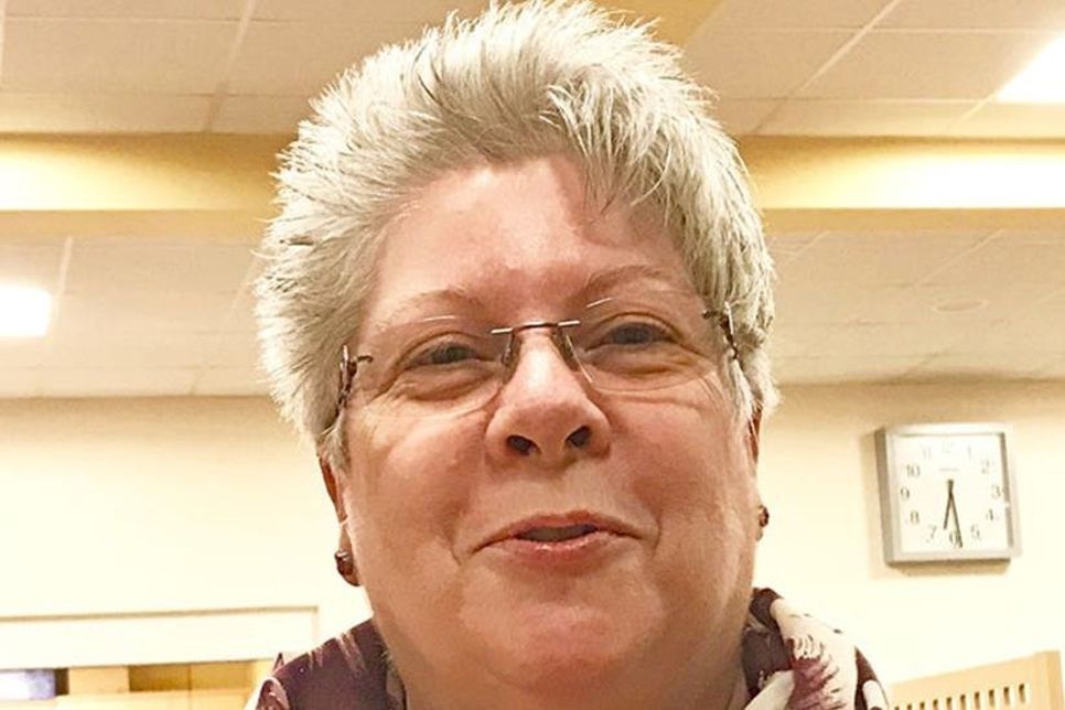 Blutspendejubilarin Andrea Elstermann.