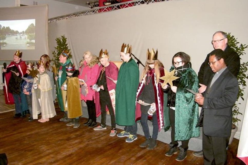 Die Sternsinger besuchten auch in diesem Jahr den Neujahrsempfang in Oldenburg.