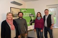 Die Berater in den BUND und NABU Natur-, Umwelt- und Abfallberatungsstellen im Kreis Plön (v. l.) Sabine Untiedt (Preetz), Josch Geertz (Schwentinental), Julia Steigleder (Lütjenburg) und Carsten Pusch (Plön).