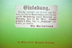 Mit dieser Anzeige wurden vor 100 Jahren die ersten Pächter für Gartenparzellen in Preetz gesucht.