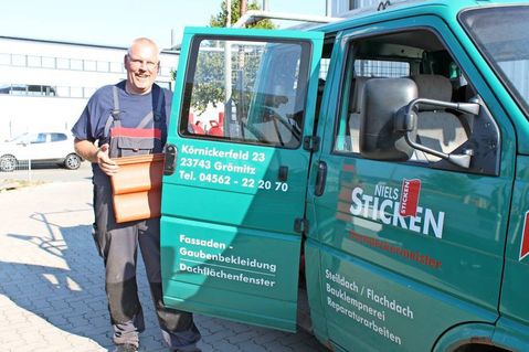 Dachdeckermeister Niels Sticken blickt mit Stolz zurück und optimistisch nach vorn.