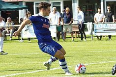 Traf beim Sieg in Laboe: Maxi Zimmermann (Preetz).