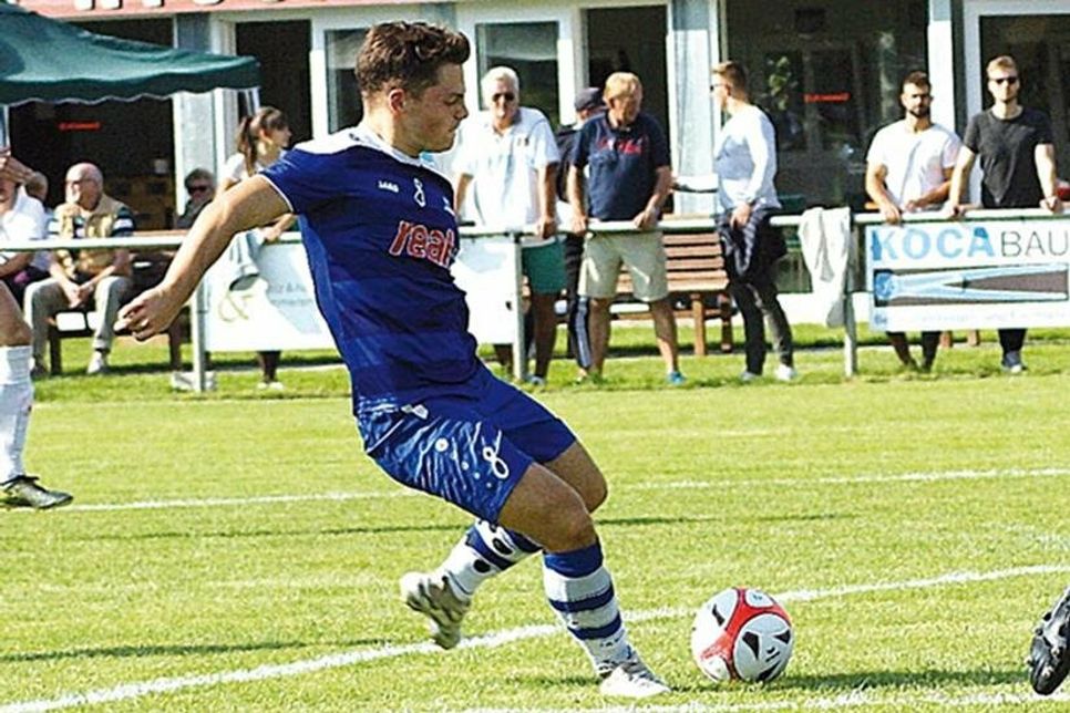 Traf beim Sieg in Laboe: Maxi Zimmermann (Preetz).