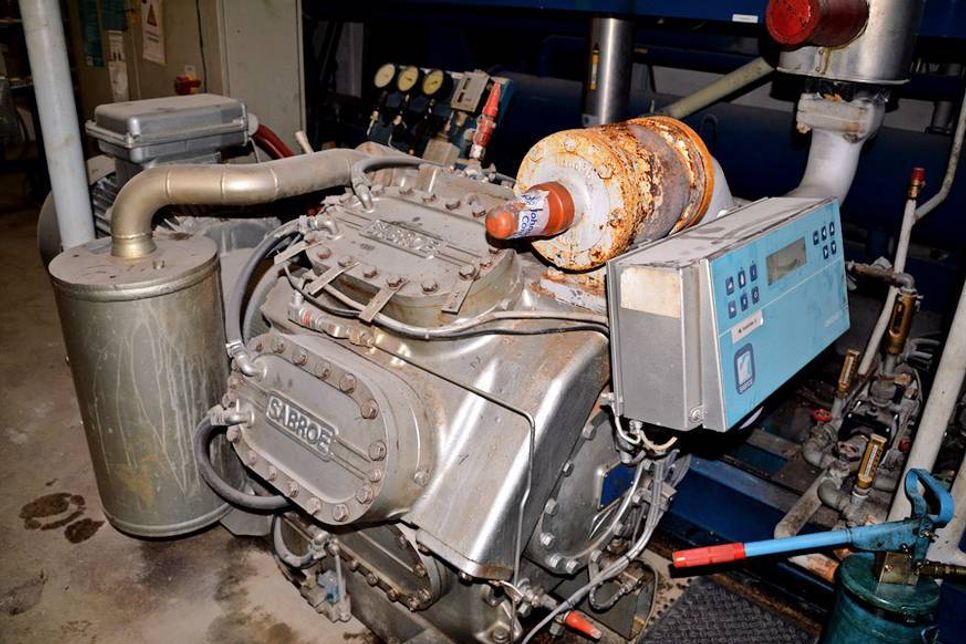 Ein Teil der veralteten Kältetechnik aus dem Jahre 1984, als das ETC eröffnet wurde. (Foto: René Kleinschmidt)