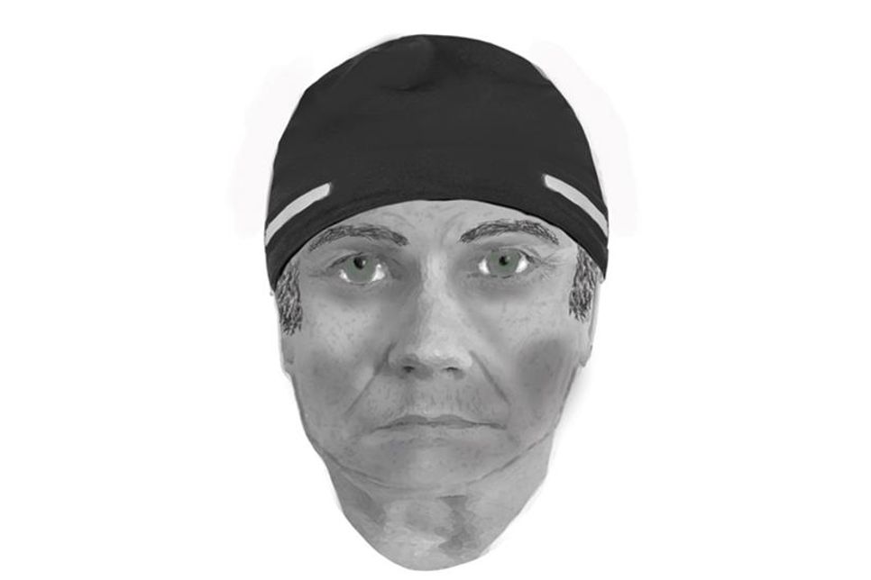 Das Phantombild des Gesuchten.