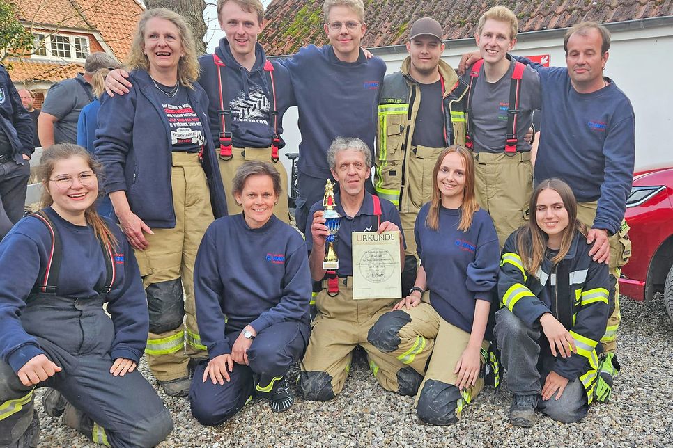 Der 1. Sieger wurde die Freiwillige Feuerwehr Wangels.