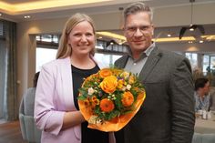 Die neue Spitze: 1. Vorsitzende Hanna Langbehn und 2. Vorsitzender Olaf Dose-Miekley.