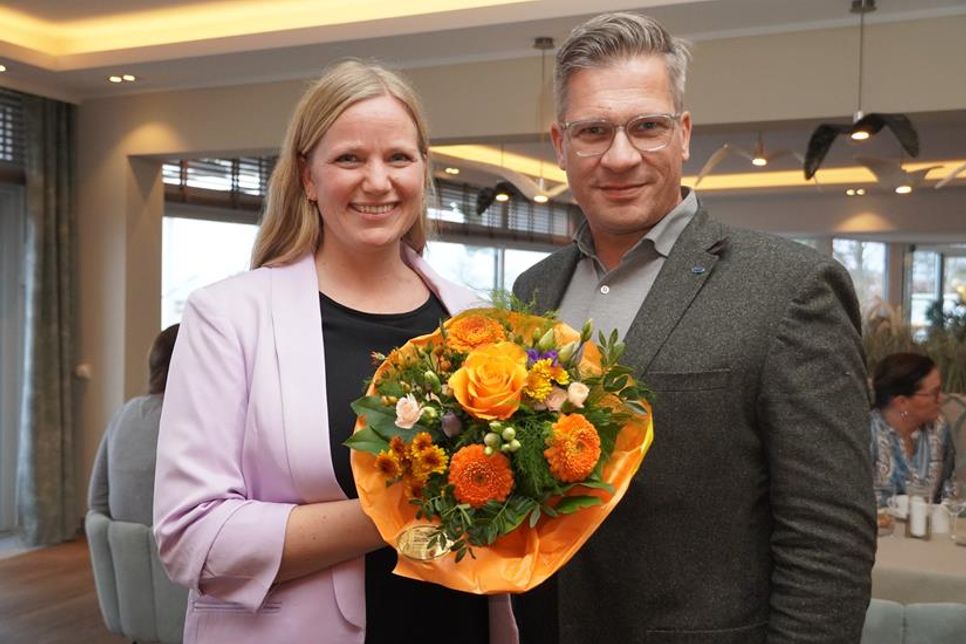 Die neue Spitze: 1. Vorsitzende Hanna Langbehn und 2. Vorsitzender Olaf Dose-Miekley.