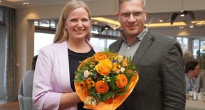 Die neue Spitze: 1. Vorsitzende Hanna Langbehn und 2. Vorsitzender Olaf Dose-Miekley.