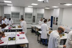 Im neuen Chemie-Übungsraum können die Schülerinnen und Schüler in Kleingruppen experimentieren