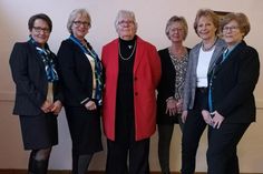 Burga Wulff, Gisela Schneider, Christa von Tiedemann, Maren Jacobs, Monika Ebel (v. lks.).