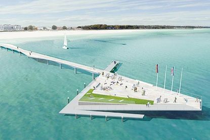 So soll die neue Seebrücke in Scharbeutz nach Fertigstellung aussehen.