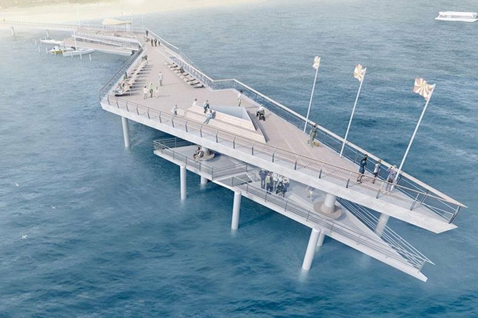 So soll die neue Seebrücke in Haffkrug nach Fertigstellung aussehen.