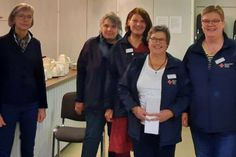 Else von Ludowig (Kreisverband DRK), Gudrun Gradert, Helga Hagedorn, Petra Lühr und Michaela Laas (v. lks.).
