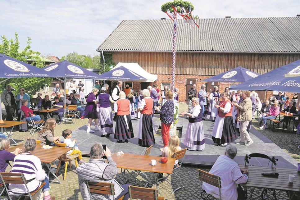 Tanz unter dem Maibaum.