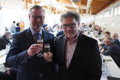 Auf 2025: Bürgermeister Stefan Schwardt (lks.) und Tourismusleiter Raymond Kiesby.