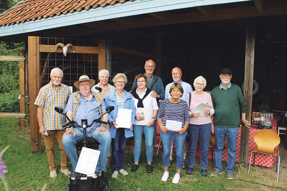 Die erfolgreichen Teilnehmer bis Platz fünf wurden im Rahmen des Museumsfestes augezeichnet.