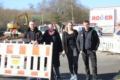 Bauarbeiten Kreisverkehr