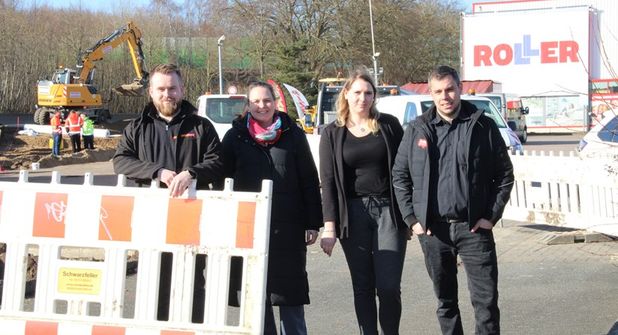 Bauarbeiten Kreisverkehr