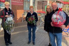 Torben und Kathleen Osterode verabschiedeten gemeinsam mit Sandra Kaiser ihre langjährige Mitarbeiterin Brigitte Passau in den wohlverdienten Ruhestand.