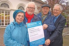 Die Organisatoren Sylvia Zanella-Foritto de Belmar, Wolfgang Schiller, Andreas Schulze Sellschopp und Lutz Tamchina (v.li.) hoffen auf eine rege Diskusssion.