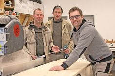 Holger Hahn, Ingo Rasmussen und Björn Blöhs ( v. lks.) bilden das kreative Team.