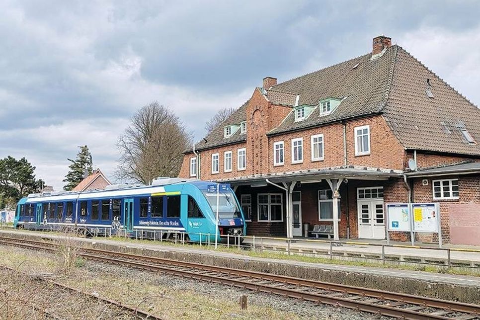 Der Bahnhof in Timmendorfer Strand.