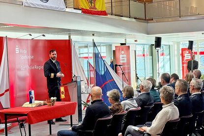 Der Kommandeur der Marineunteroffiziersschule Kapitän zur See Edgar Behrends sprach beim Neujahrsempfang über die aktuellen Herausforderungen.