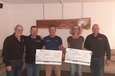 v. l.: H. Hansen, T. Heisler, A. Walther (Glückstour), K. Niklitschek (Tierheim), T. Röhrke