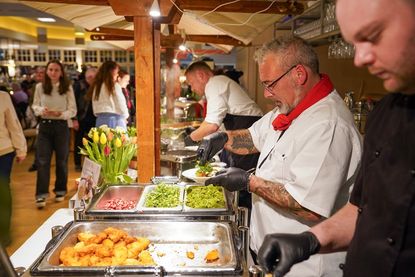 Es gab zehn Tellergerichte in Probiergröße von zehn unterschiedlichen Betrieben.