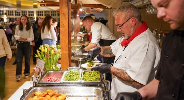 Es gab zehn Tellergerichte in Probiergröße von zehn unterschiedlichen Betrieben.