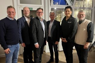 Der Vorstand des Gewerbevereins (v. lks.): 1. Vorsitzender Sven Muchow, Kassenwart Timo Schöning, 2. Vorsitzender Dirk Heckmann, Beisitzer Roman Seidler, Beisitzer Yu-Yu Lin und Schriftwart Jürgen Mohr. (Nicht auf dem Foto: Beisitzer Benjamin Haase)