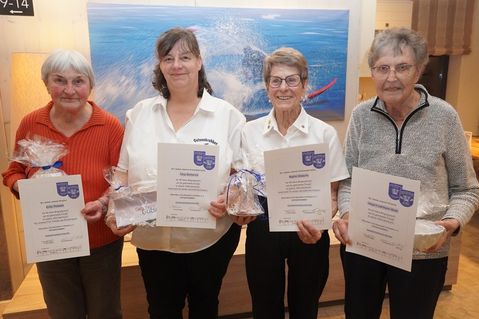 Diese Mitglieder zeichnen sich langjährige Treue zum Akkordeon Club aus.