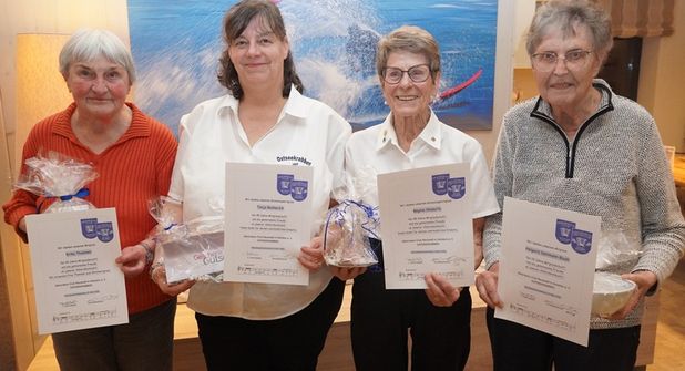 Diese Mitglieder zeichnen sich langjährige Treue zum Akkordeon Club aus.