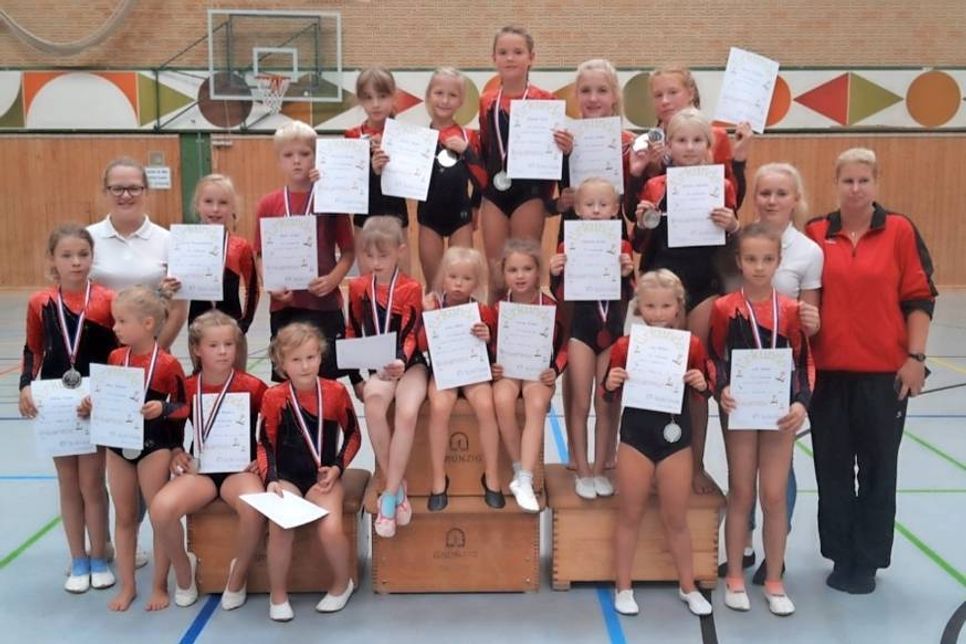 Erfolgreiche Turner des TSV Schönwalde.