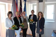 Die Referentinnen: Bürgermeisterin Dr. Tordis Batscheider, Kirsten Sköries (Landbäckerei Puck), Wiebke Schiebold (Projektleiterin Familie und Beruf), Gesche Muchow (der reporter) und Gleichstellungsbeauftragte Natalia von Levetzow (v. lks.).