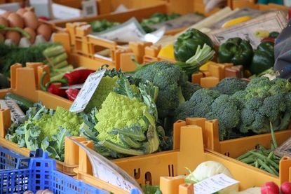 Der Neustädter Wochenmarkt findet ganzjährig auf dem zweitgrößten Marktplatz Schleswig-Holsteins statt.