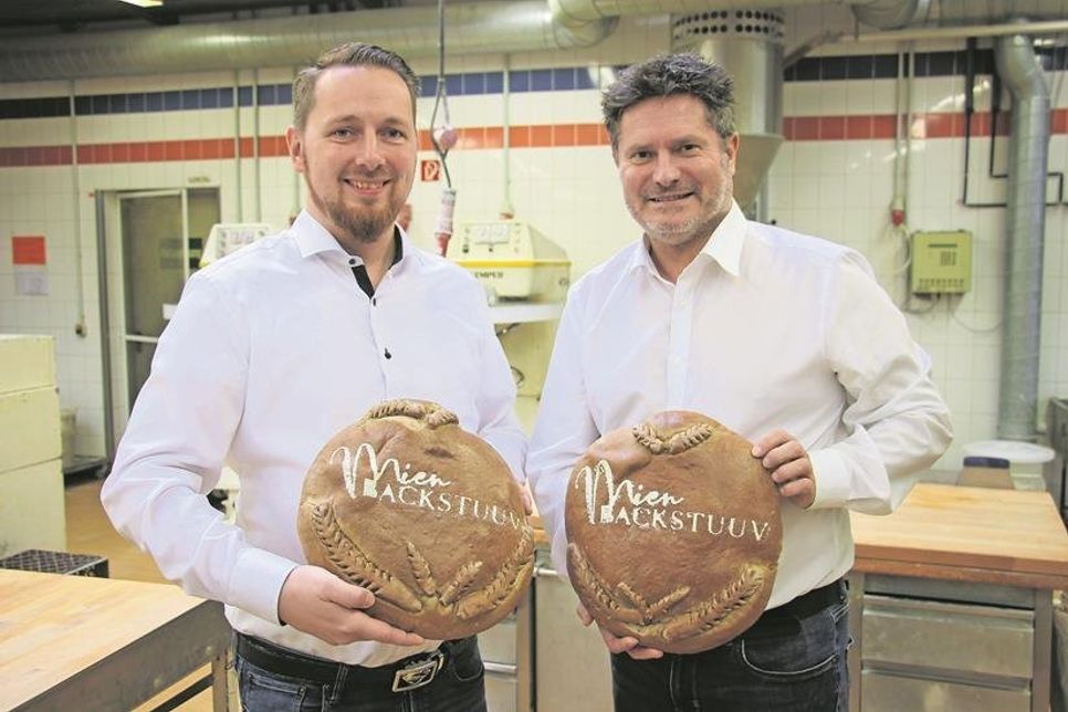 Die beiden geschäftsführenden Gesellschafter von „Mien Backstuuv“ Jan Thaysen (lks.) und Detlef Scheel.