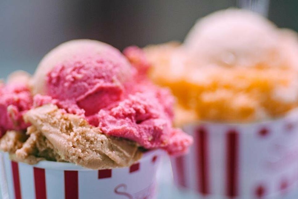 Mittlerweile ein Welterfolg: die Eiscreme.
