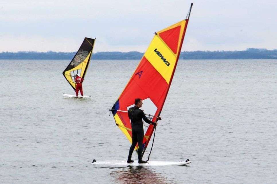 Wenig Wind bei der Fun Freestyle Windsurf Competition am Samstag.