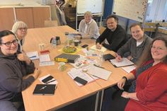 Ein Teil des diesjährigen Orga-Kernteams beim Auftakt der Planungen in Bad Schwartau Mira Houkes, Niklas Heichert, Sebastian Bertram, Maren Barnekow-Kalina, Birgit Karußeit und Kathrin Erbe (v. re.).