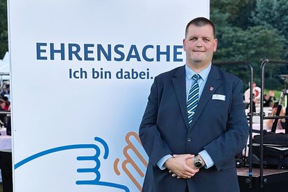 Stephan Perner, Vorsitzender der KaSF, zählte zu den Ehrenamtlern, die der Bundespräsident aus ganz Deutschland ob ihrer Verdienste nach Berlin eingeladen hatte.