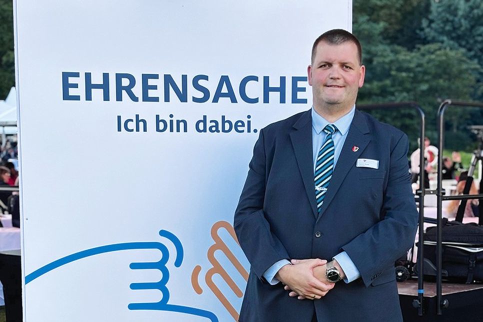 Stephan Perner, Vorsitzender der KaSF, zählte zu den Ehrenamtlern, die der Bundespräsident aus ganz Deutschland ob ihrer Verdienste nach Berlin eingeladen hatte.