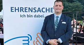 Stephan Perner, Vorsitzender der KaSF, zählte zu den Ehrenamtlern, die der Bundespräsident aus ganz Deutschland ob ihrer Verdienste nach Berlin eingeladen hatte.