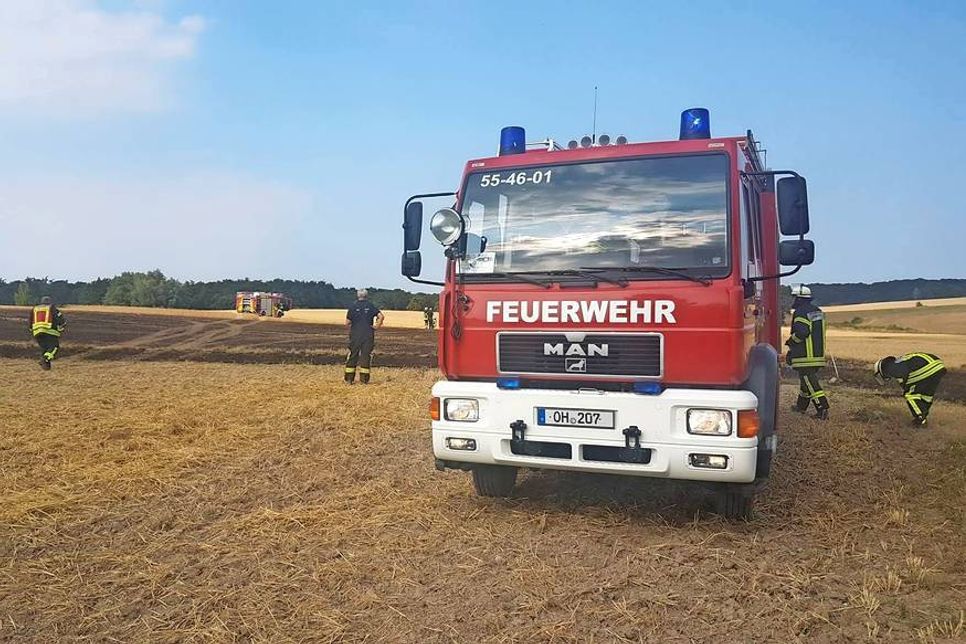 Feuerwehreinsatz in Suxdorf kurz vor dem Sommerfest.