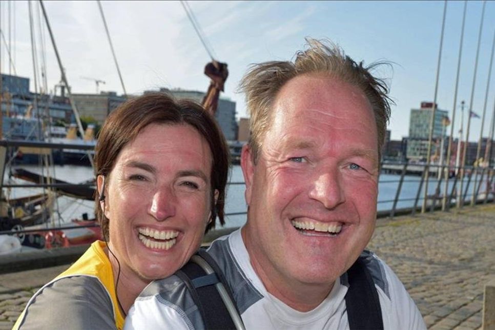 Andrea Hohlstein begleitet ihren Mann Michael Matern beim Training.