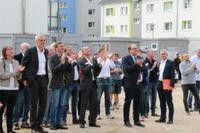 Applaus für die Handwerker beim traditionellen Richtspruch.