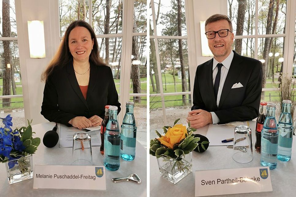Melanie Puschaddel-Freitag und Sven Partheil-Böhnke gehen am 30. Mai in die Stichwahl.