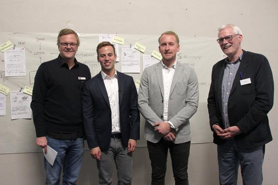 Sven Muchow, Christoph Burkhardt, Steven McAuley und Uwe Muchow (v. lks.) zeigten sich sehr zufrieden mit dem gelungenen Workshop.
