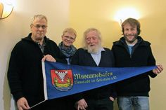 Der Vorstand: 2. Vorsitzender Wolfgang Haack, Schatzmeisterin Christiane Reuter, 1. Vorsitzender Peter Fleck und Schriftführer Dennis Schwentuchowski (v. lks.).